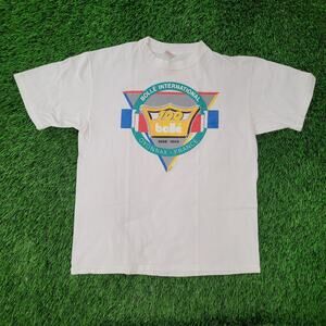 Vintage 1988 Bolle International Anniversary Shirt Medium 21x25 USA